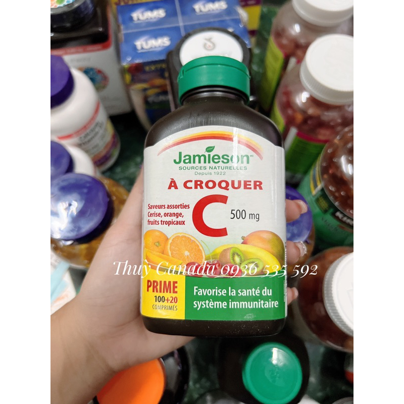 Vitamin C 500mg viên nhai ngậm - thơm ngon -tăng đề kháng