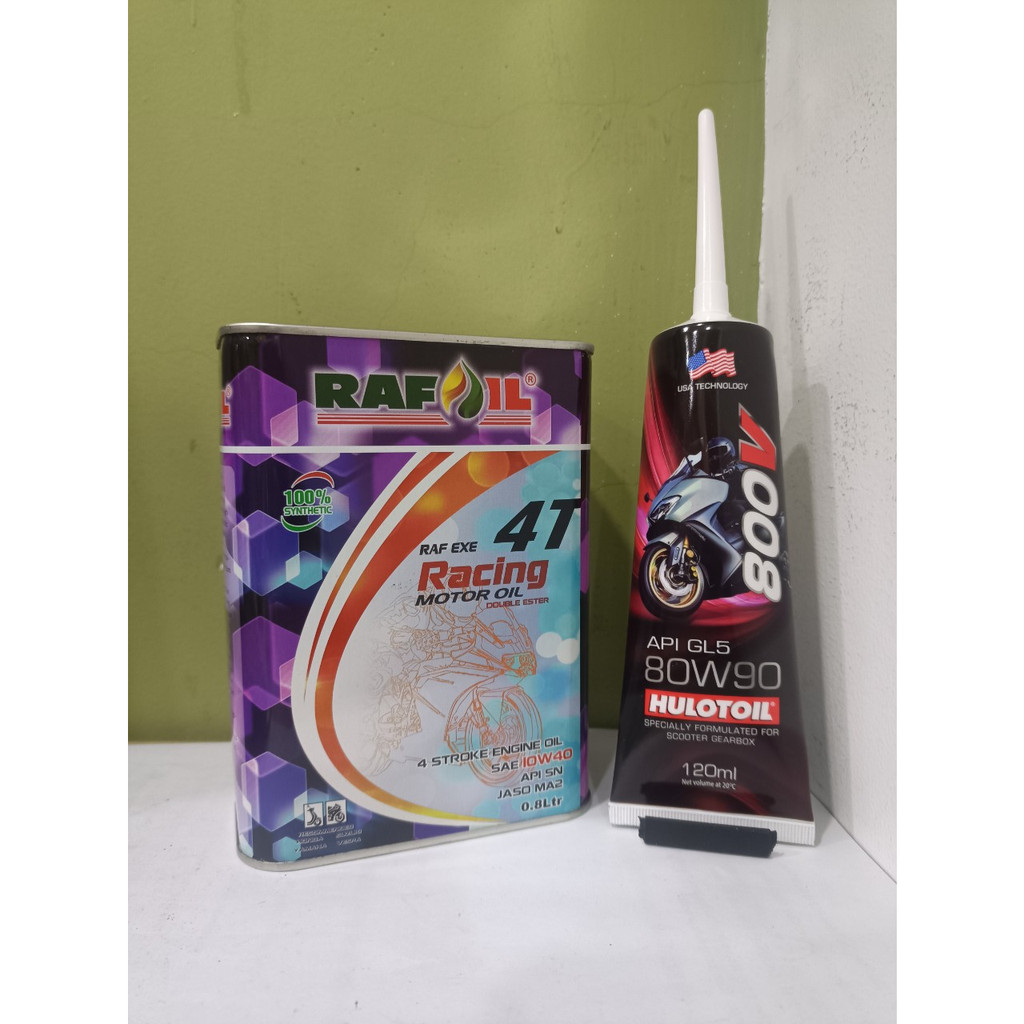 ( Combo KM) Dầu Nhớt Tay Ga Rafoil 10w40 800ml (0.8L) + Nhớt Lap 800V 120ml