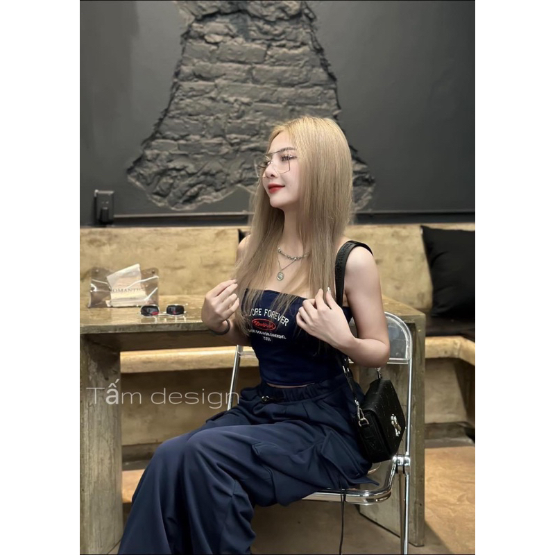 Set áo quây thêu mix quần jogger MPB