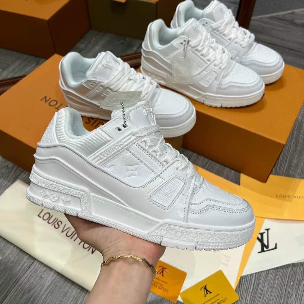 Giaydepthaovy.99 Giày LV trainer xanh, Giày thể thao LV Xanh Lá green hot 2022 Bản Cao Cấp Full Box