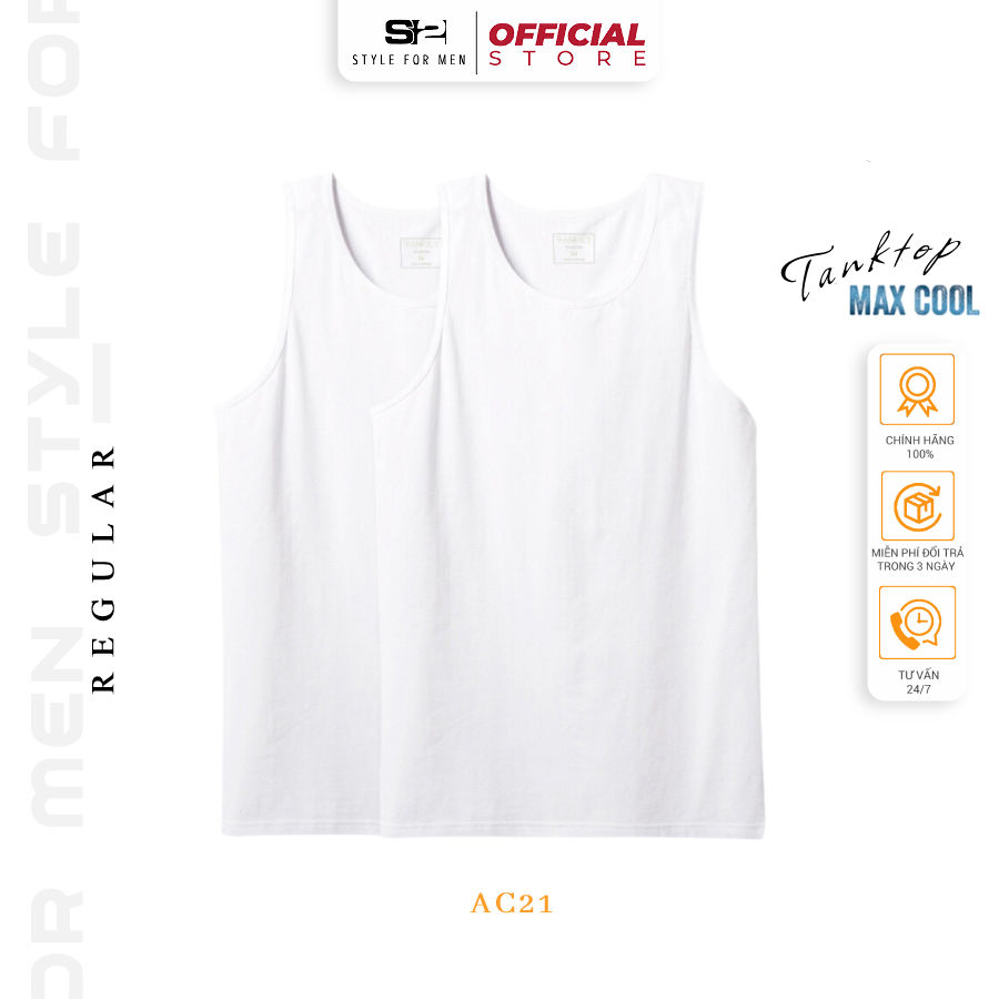 Áo ba lỗ nam S2 SPORT tanktop sát nách thể thao cao cấp thun co giãn 100% cotton thoáng mát thấm hút mồ hôi from rộng s2