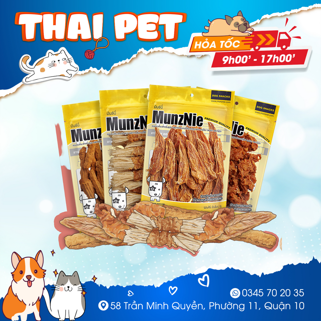 Que Thịt Gà Mềm MUNZNIE Gói 150g