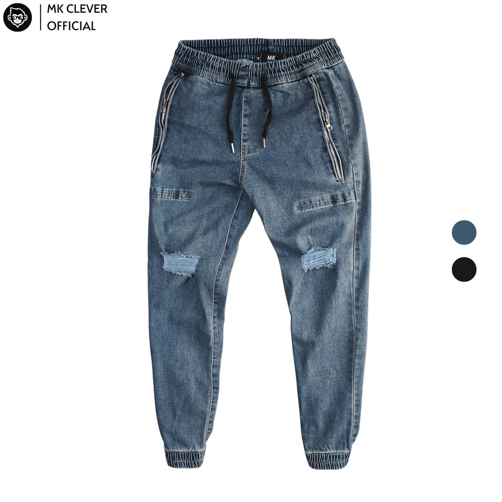 Quần Jogger Jeans R.G MK CLEVER Vải jeans dày dặn, mềm mịn, Form dáng thể thao, khỏe khoắn, thời thượng