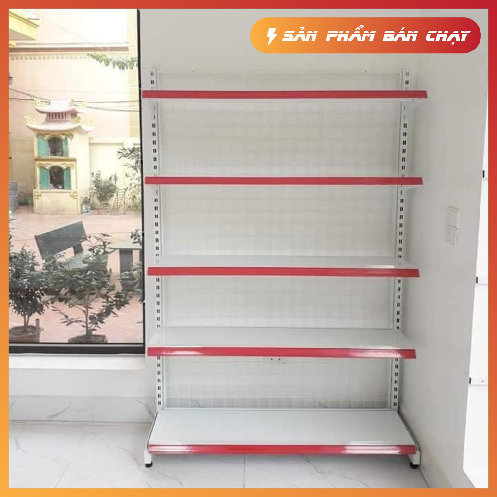 Kệ siêu thị -Ngọc Tín - kệ đơn áp tường Dài 1200,Cao 1200&1500mm ( bộ độc lập) bảo hành 24 tháng hàng dày