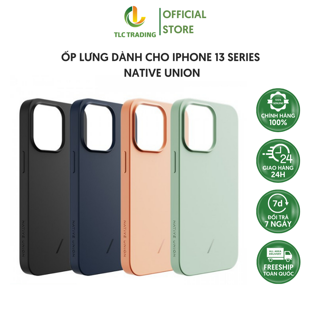 Ốp Lưng Dành Cho IPhone 13 Series Native Union Lớp lót mềm mại chống trầy xước máy tinh tế - Hàng Chính Hãng