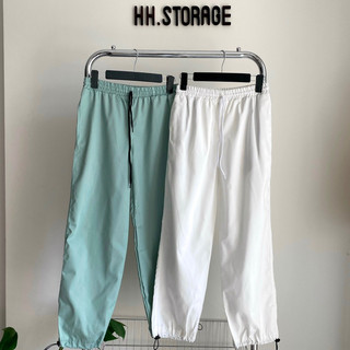 Quần Jogger Kaki mặc 2 kiểu có dây rút bo gấu Quần thể thao ống suông unisex nam nữ THE 1996