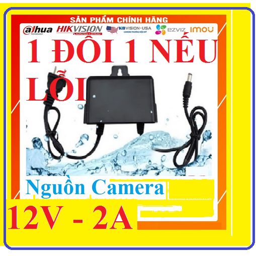 Nguồn 12V 2A có móc treo, Adapter Cho Camera -  Adapter 12V ngoài trời, có móc treo, loại tốt, giá rẻ -  Adapter nguồn