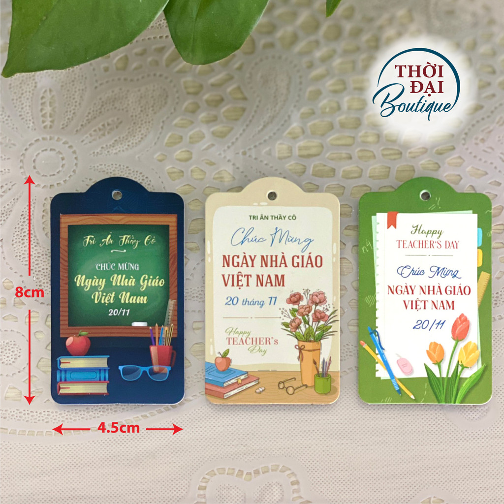 100c - Tag treo/ Thẻ treo Mừng Ngày Nhà Giáo Việt Nam 20/11