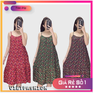 Váy Lanh 2 dây đuôi cá Mỏng - Mát dành cho mùa Hè
