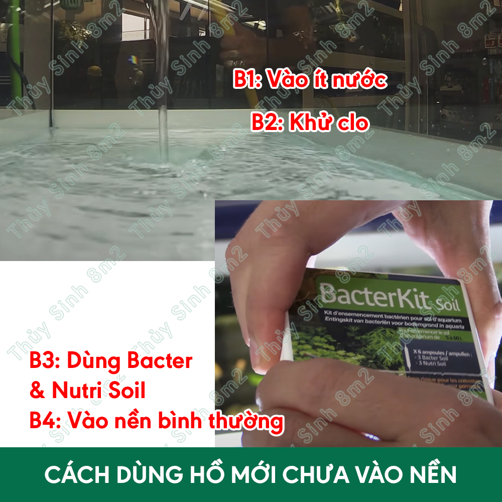 Bộ Vi Sinh Đất Nền Bacter Kit Soil Prodibio | Vi Sinh Cho Phân Nền Thủy Sinh | 8m2