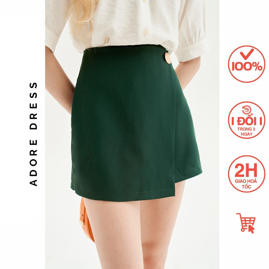 Quần Skorts tuytsy trơn khuy to 3 màu 313SK4006 ADORE DRESS