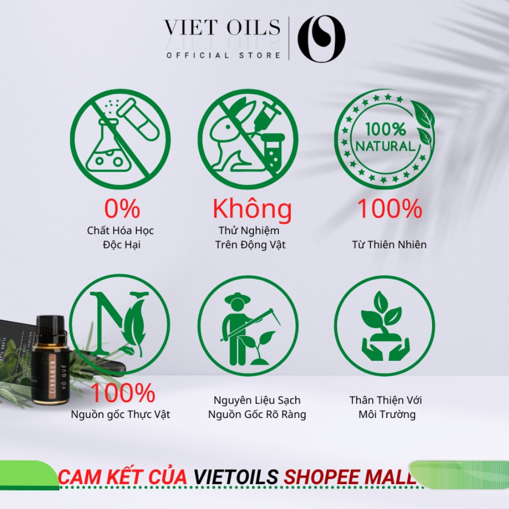 Tinh dầu Sả Chanh VIETOILS khử mùi đuổi muỗi dung tích 1000ml nhập khẩu từ Ấn Độ