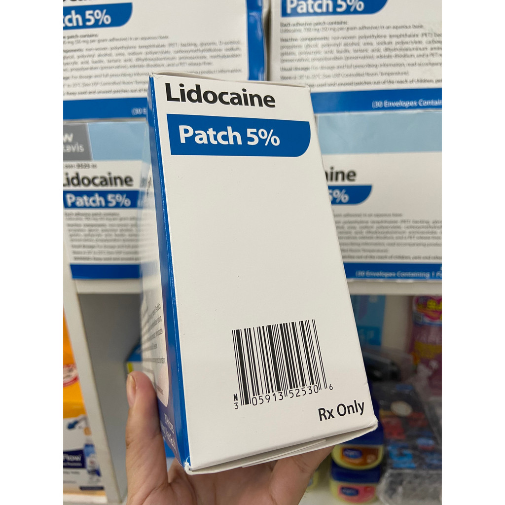 Cao dán giảm đau Rx Only LIDOCAINE 5% USA