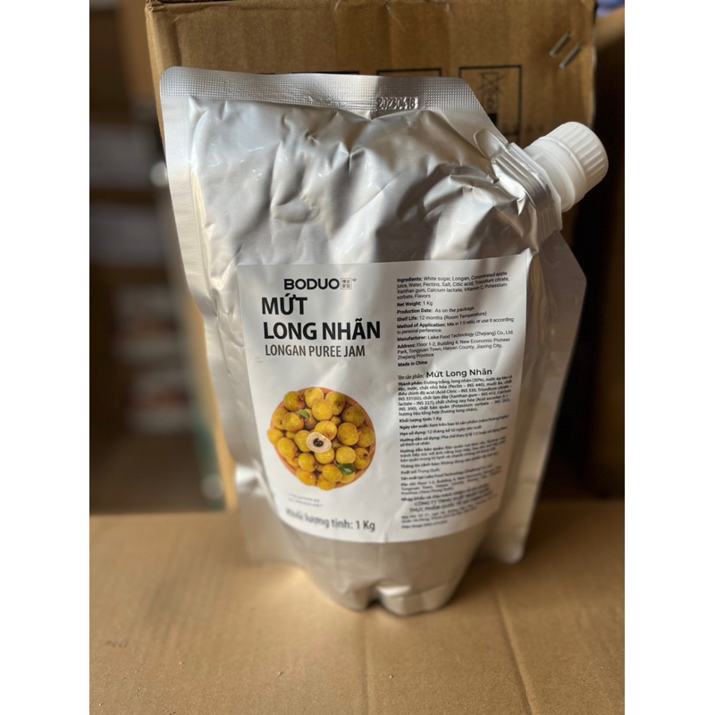 MỨT LONG NHÃN BODUO gói 1Kg có kèm công thức