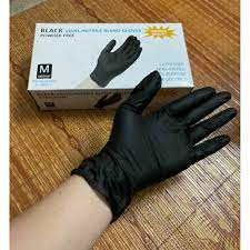 Găng Tay Đen Không Bột 1 Hộp /100 Chiếc