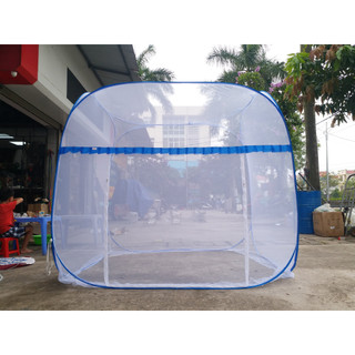 Mùng chụp đỉnh vuông, màn tự bung chống muỗi