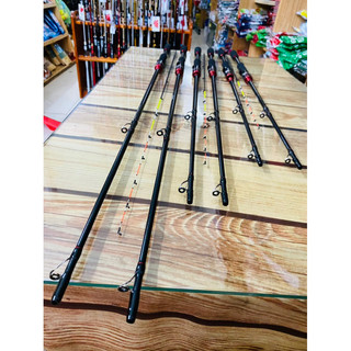CẦN IKADA  câu cá màu ĐEN ĐỎ  dài 1m5, 1m8 GIÁ RẺ CÂU BÈ, ngọn 0.5mm