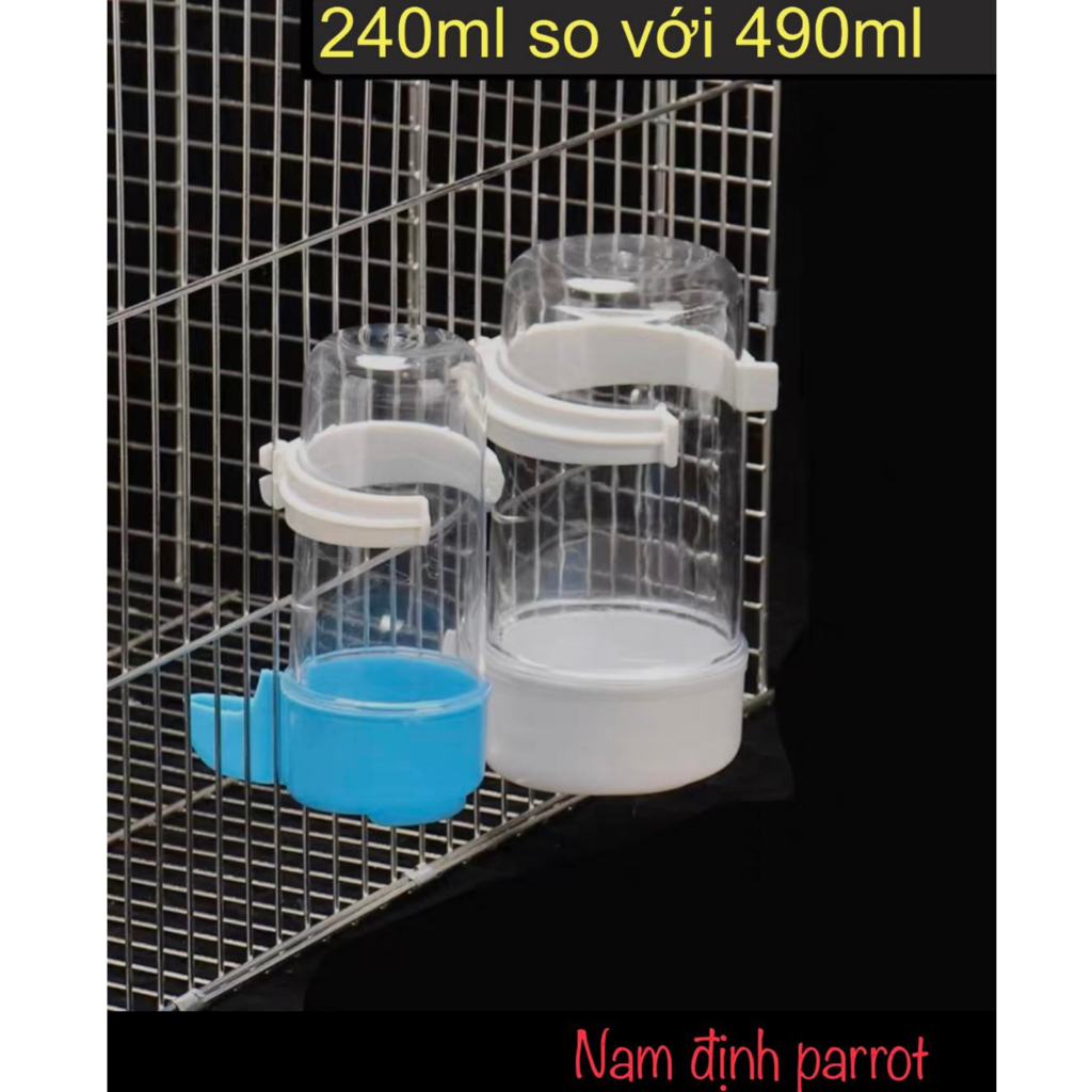 Cóng nước cho chim cảnh 120ml , 240ml, 490ml - Cóng nhập khẩu