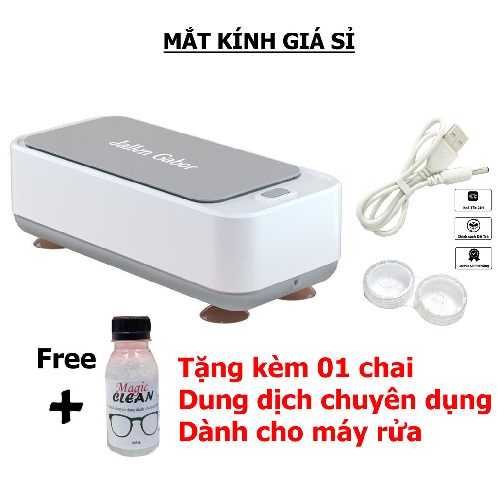 Máy rửa mắt kính, đồng hồ, trang sức đa năng bằng sóng siêu âm Jallen Gabor