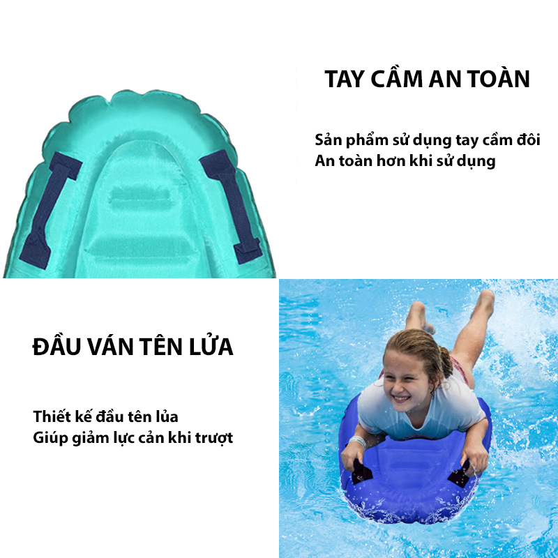 Ván lướt sóng bơm hơi cho trẻ em Winci Sport, Kèm bơm hơi.