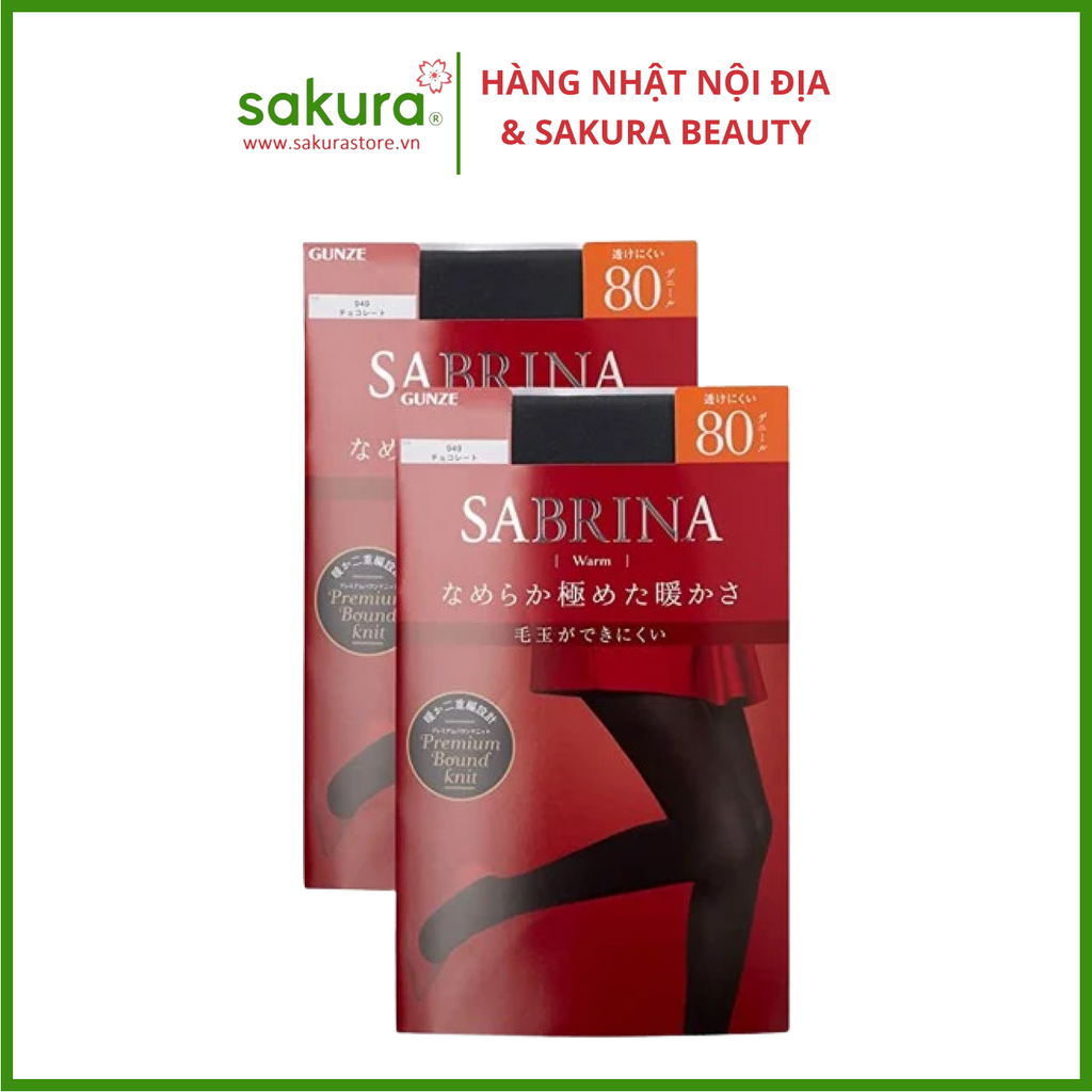 Quần tất Sabrina giữ nhiệt 80D dòng Warm siêu ấm- Hàng Nhật nội địa