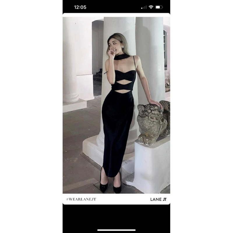 Váy S M Lane Jt Nefertari Midi dress Chính hãng 100% 1990K