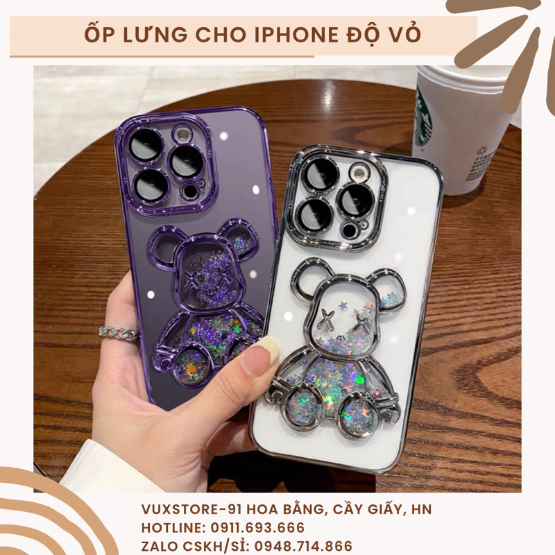 Ốp cho máy Xr độ 13po 14pro nhiều mẫu dễ thương camera to