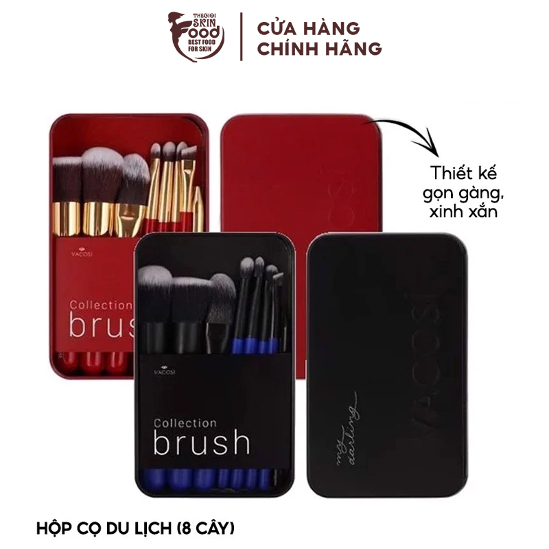 Hộp Cọ Du Lịch - Vacosi Travel Box (8 cây)