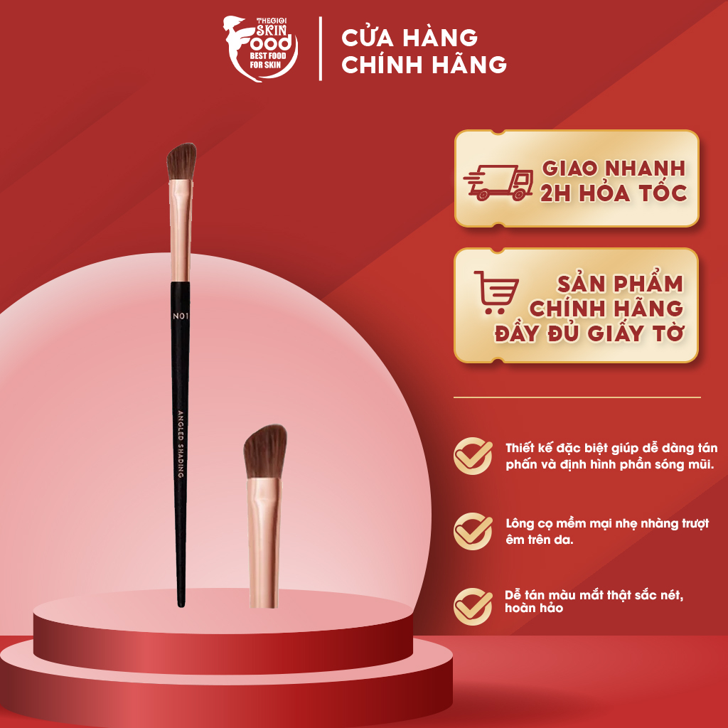 Cọ Tạo Khối Bột Sống Mũi Vacosi Angled Shading Brush N01