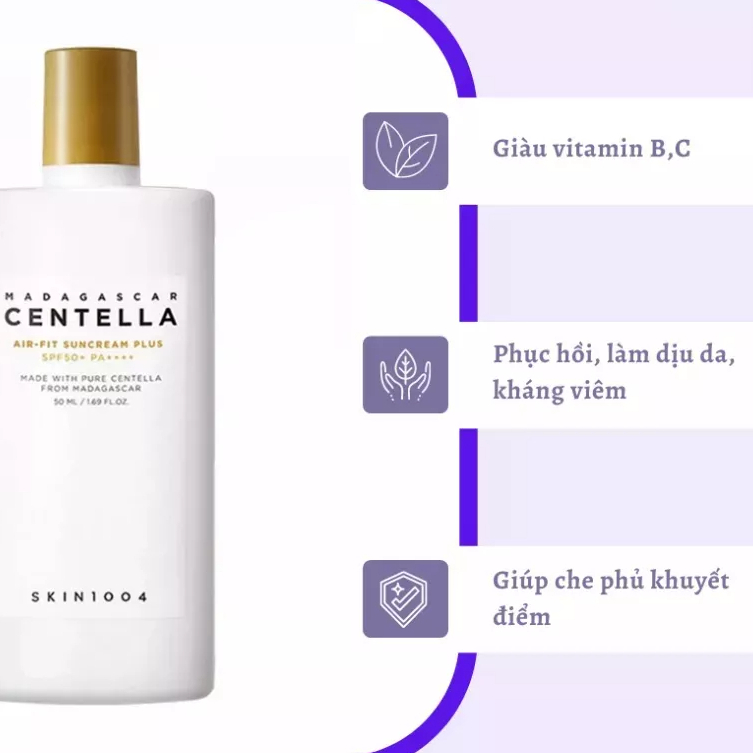 Kem Chống Nắng Centella Skin1004 Chiết Xuất Rau Má SPF50+ PA++++ 50ml