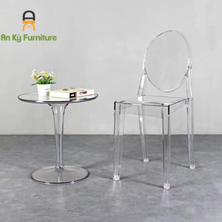 Ghế Nhựa Giá Rẻ Victoria Ghost Nhựa Trong Suốt