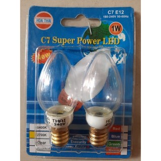 Vĩ 2 bóng led trái ớt - Hòa Thái