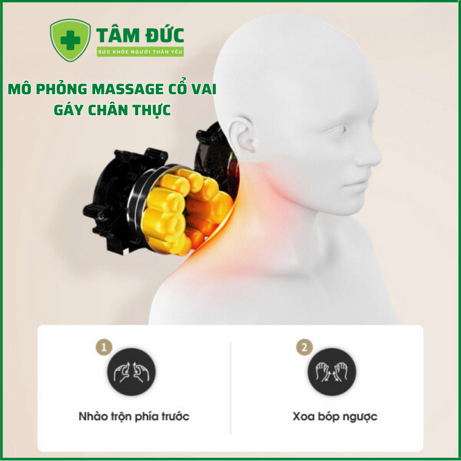Đệm massage toàn thân đa điểm rung MAT-C86 hồng ngoại cao cấp, nêm mát xa toàn thân xoa bóp giảm đau mỏi vai gáy