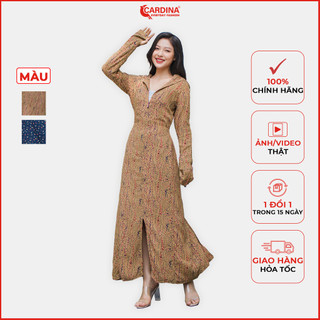 Áo chống nắng nữ 2 lớp CARDINA chất lanh nhung dáng dài liền thân cao cấp mềm mại chống tia UV 1BCL.