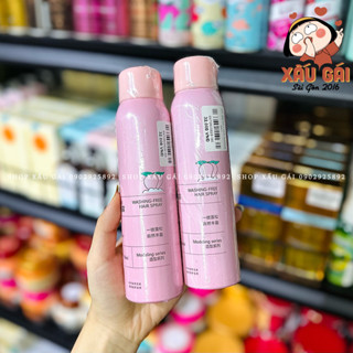 Xịt Gội Khô Hương Đào LUCKYFINE Chống Bết Tóc Làm Phồng Chân Tóc Không Vệt Trắng