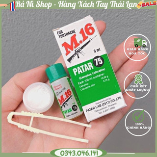 Dầu giảm đau nhức răng patar 75 m16 thái lan 3ml
