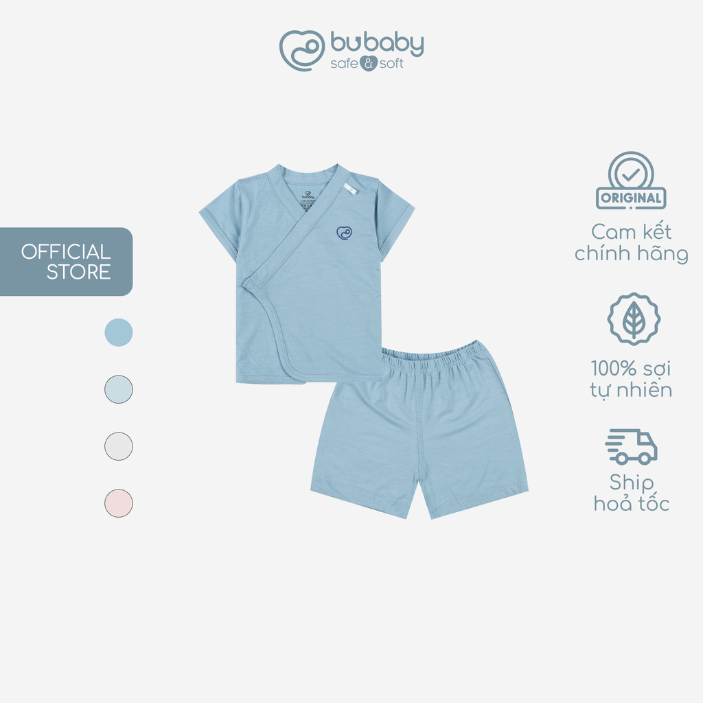 Bộ quần áo ngắn tay cài chéo Twinkle - Bambus BBB130801 | Quần áo BU Baby chính hãng