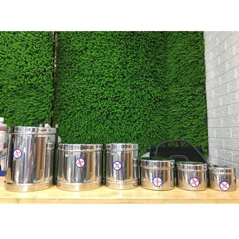 HỘP GÒN INOX, HỘP ĐỰNG BÔNG GÒN FULL SIZE