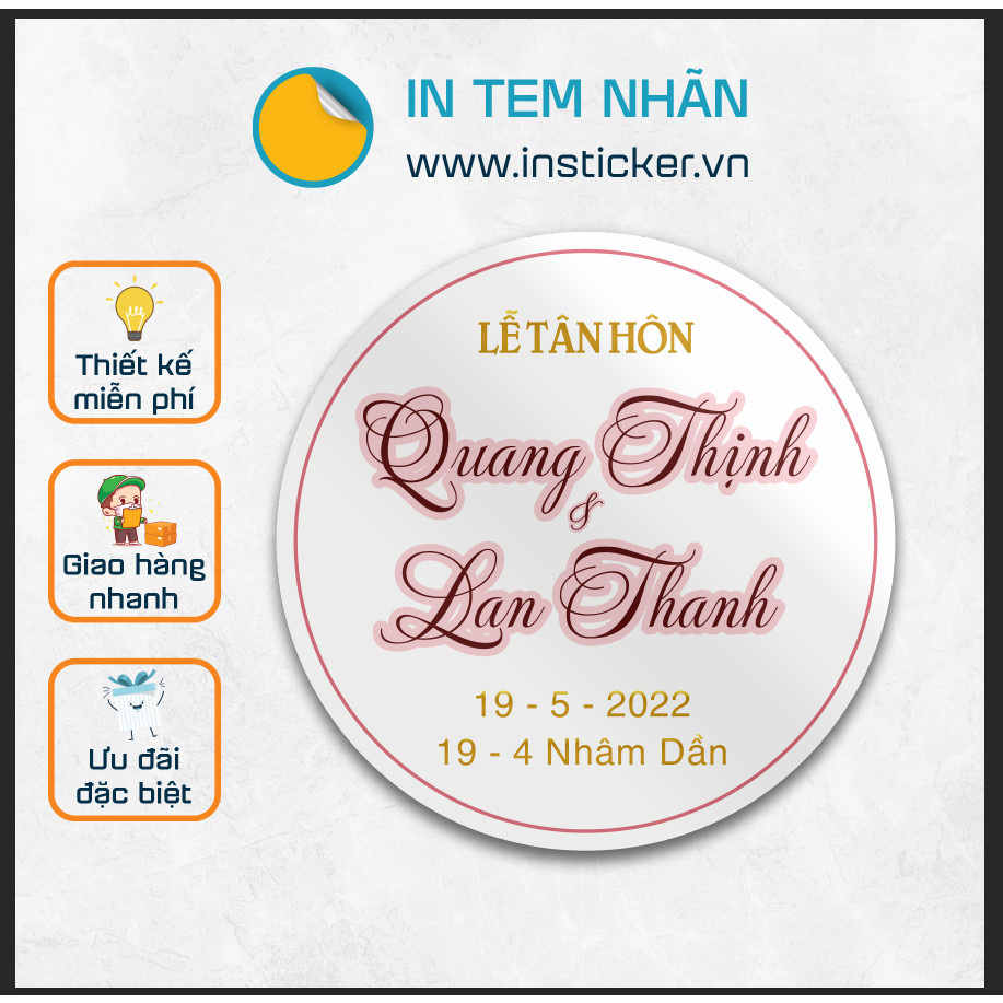 In tem nhãn Decal nhựa sữa, thiết kế theo yêu cầu