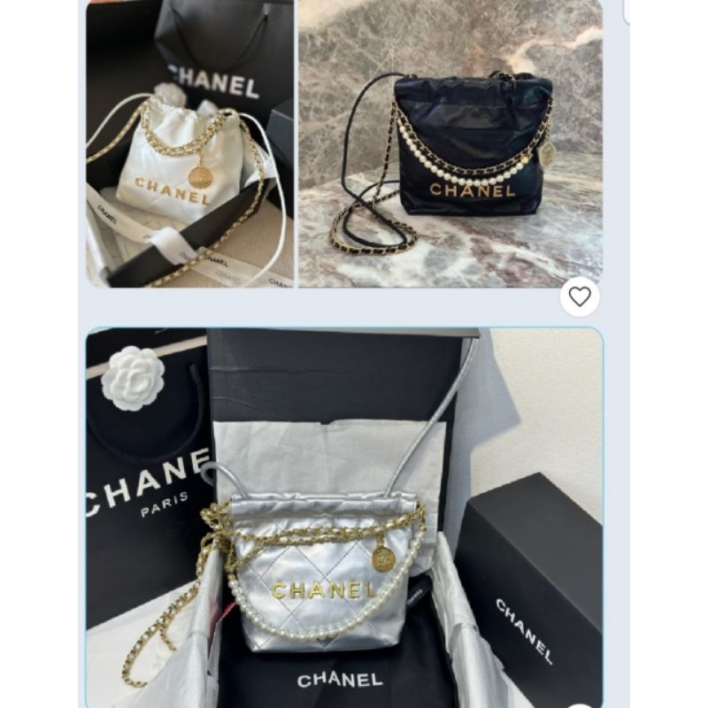 Túi xách nữ C.N da mềm tag vàng - 3 màu (đen, trắng, bạc) kèm dây da siêu đẹp fullbox vip