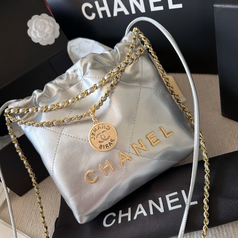 Túi xách nữ C.N da mềm tag vàng - 3 màu (đen, trắng, bạc) kèm dây da siêu đẹp fullbox vip