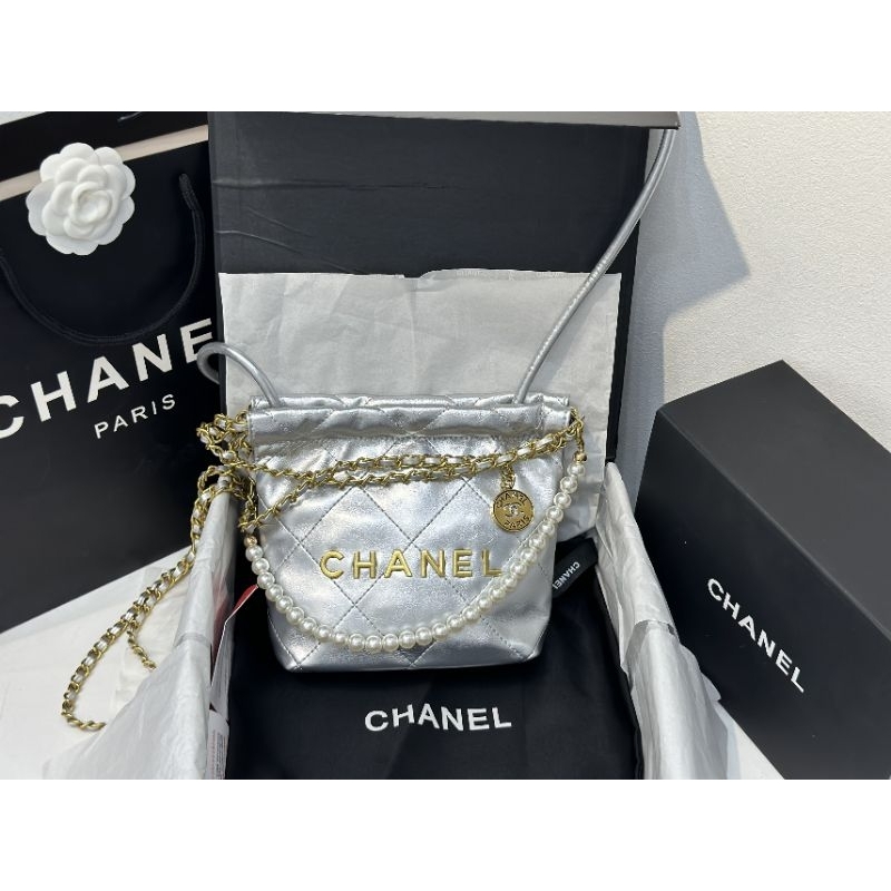 Túi xách nữ C.N da mềm tag vàng - 3 màu (đen, trắng, bạc) kèm dây da siêu đẹp fullbox vip