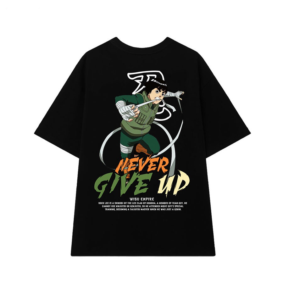 Áo Thun Form Rộng NARUTO ROCK LEE _ Anime Naruto - Áo Phông Unisex (1)