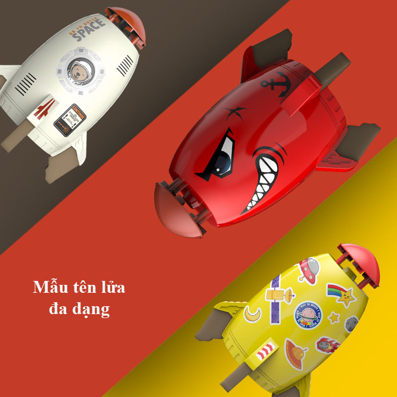 Đồ chơi phòng tắm cho bé, tên lửa phản lực nước, phun nước siêu hấp dẫn từ Biacare cho trẻ 1-3 tuổi