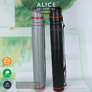 Ống đựng giấy vẽ nhựa màu đen xám a0, a1, a2, a3, a4 - ống phi 7, 8, 10 new