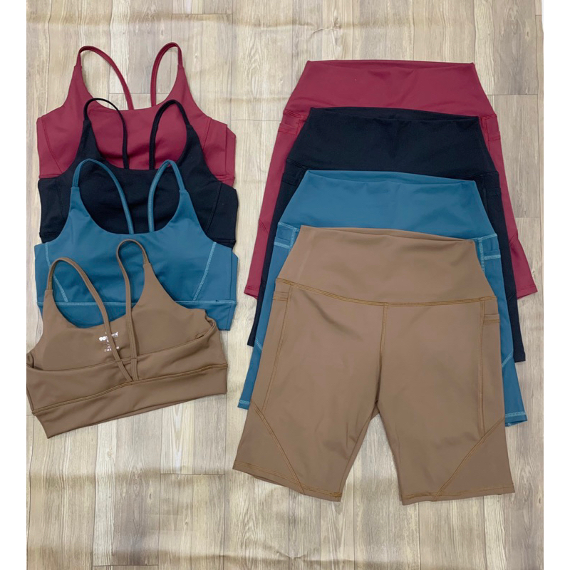 Set biker lở tập gym yoga 4 màu có size 90kg chất thun poly 2 da dày mịn co dãn 4 chiều và hút mồ hôi