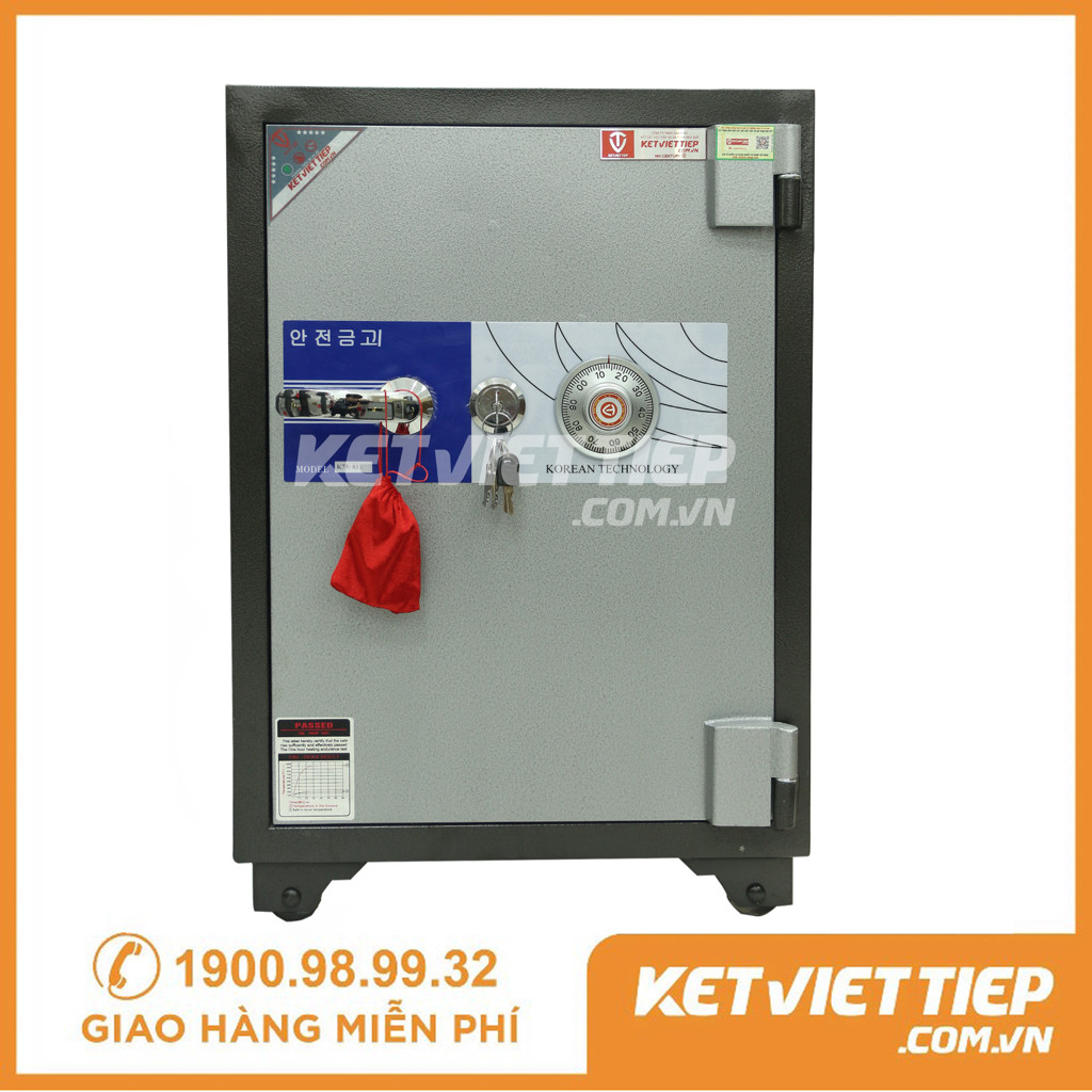 Két Sắt Khóa Cơ Nặng 90KG KVT405-KC Bền Đẹp An Toàn Chống Trộm Chống Cháy Việt Tiệp (Miễn Phí Giao Hàng) FREESHIP TOÀN Q
