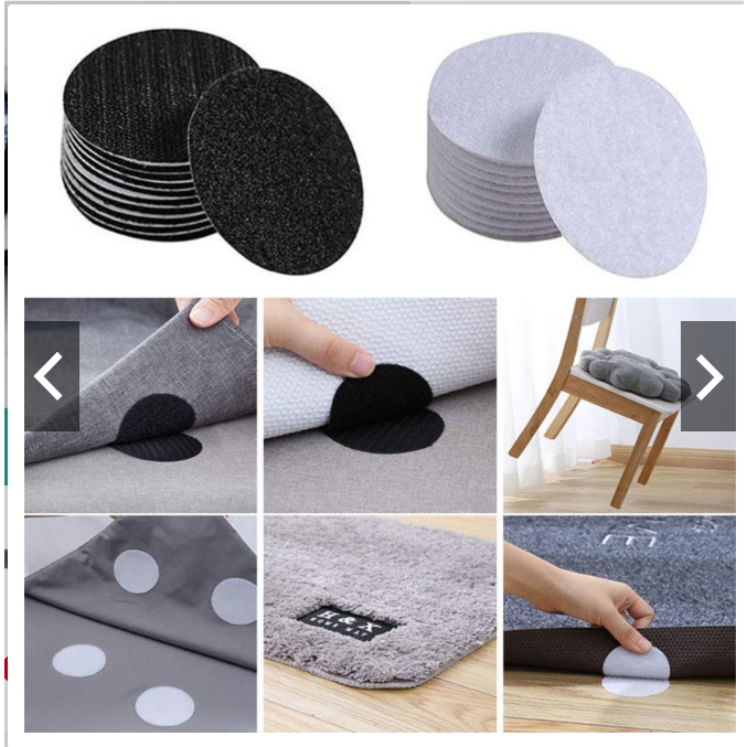 Băng dính gai tròn Velcro hai lớp có keo 3M 9448A dùng dính đồ thủ công, trang trí đồ vật trên sofa, thảm trải....