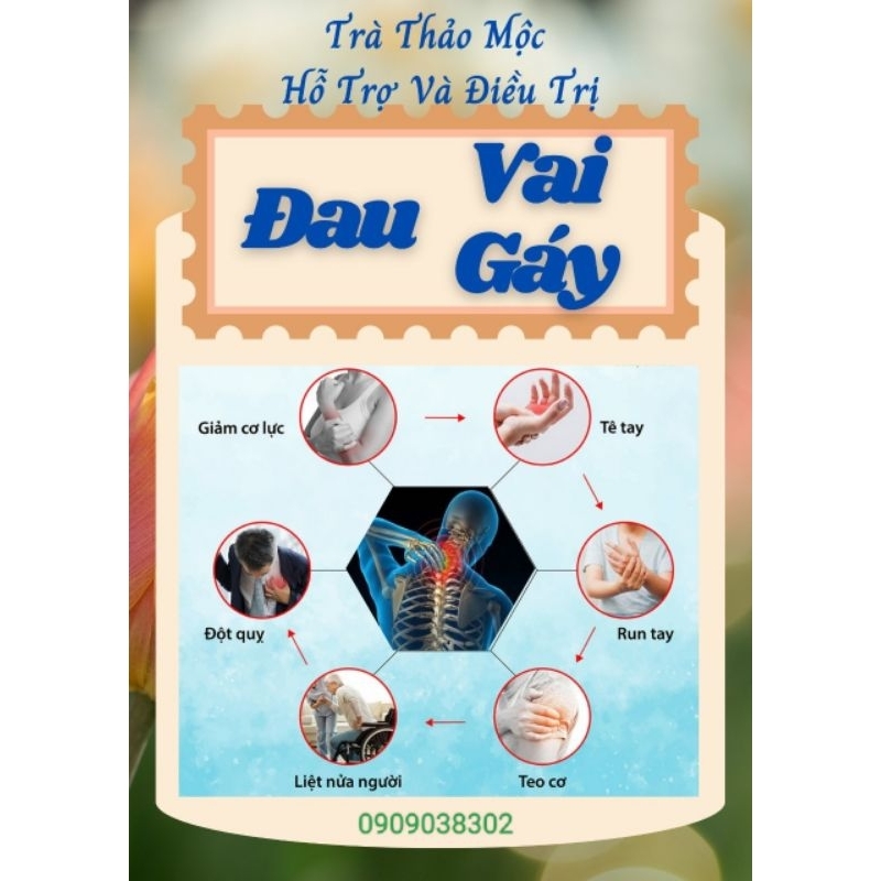 Trà giảm đau vai gáy, tê bì chân tay - 40 túi lọc