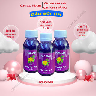 Dầu gội tím Promax , dầu gội khử vàng ,dầu gội dành cho tóc tẩy